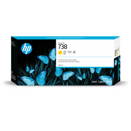 HP 738 300-ml Yellow DesignJet Ink Cartridge